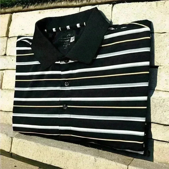 **Black Striped Jack Nicklaus Memorial Tournament Polo** - Picture 7 of 7